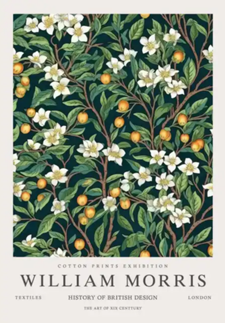 Постер "Цветущее дерево" William Morris (Уильям Моррис), 30x40 см