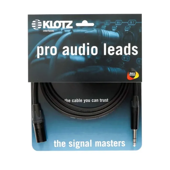 Klotz M1MS1B0500 Black XLR(m) – Jack 6.3 5m