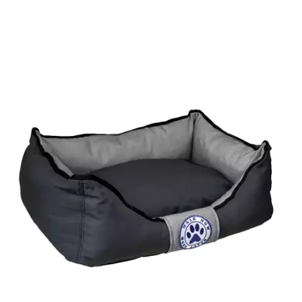 Лежанка для собак двусторонняя размер S черная Царь-лежанка Lapalandia