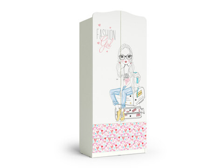 Шкаф МАМА "Девочки", Белый