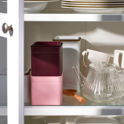 БЛОМНИНГ BLOMNING Банка для кофе/чая 10x10 см, кремовая