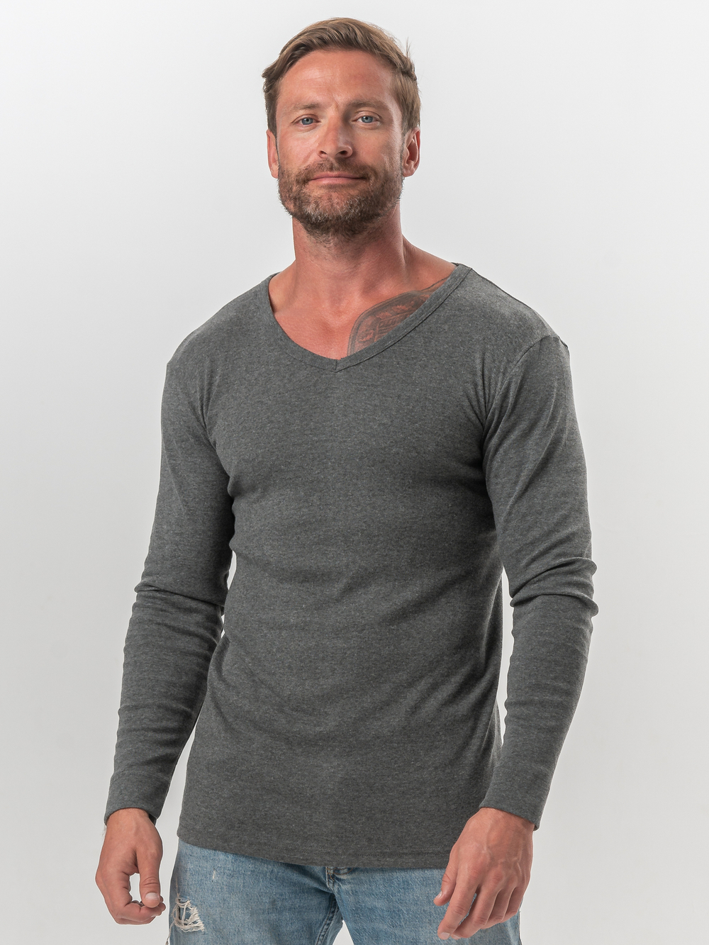 Лонгслив мужской антрацит