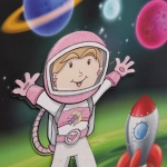 Пакет подарочный «Космонавт»42х30х12 см, микс