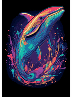 Картина по номерам 40х50см. "Красочный кит" (арт. Х-7112)