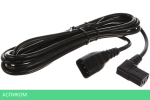 Кабель питания Hyperline PWC-IEC13A-IEC14-3.0-BK черный