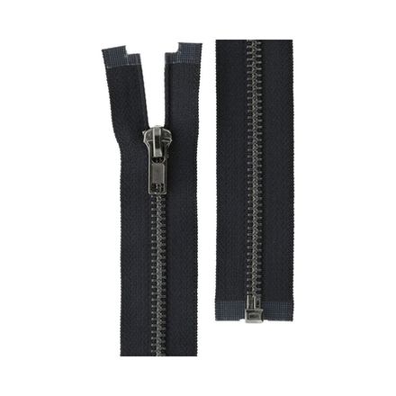 Молния Металл оксид (черный никель) , ZIP 5B, №320 однозамковая   100 см Тип 5 , разъёмная