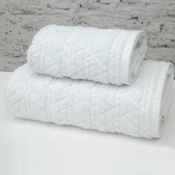 Полотенце 70х140 Arya home Wave белое