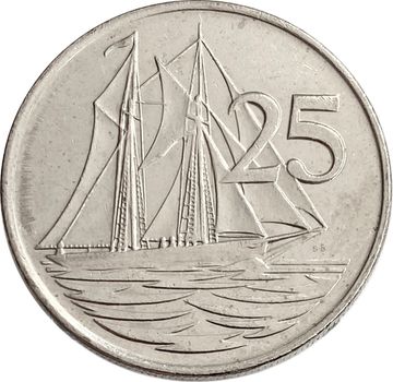 25 центов 1996 Каймановы острова
