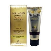 Маска-пленка для очищения лица с коллагеном и коллоидным золотом 3W Clinic Collagen & Luxury Gold Peel Off Pack 100мл