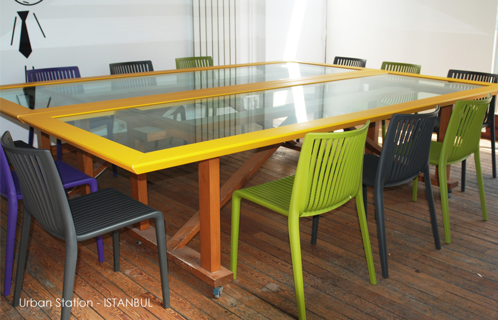 Стул пластиковый Papatya Cool, зеленый