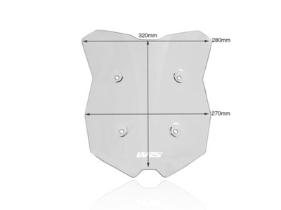 WRS Ветрове стекло Sport KTM 1290 Super Duke GT (2019-2024) затемненное