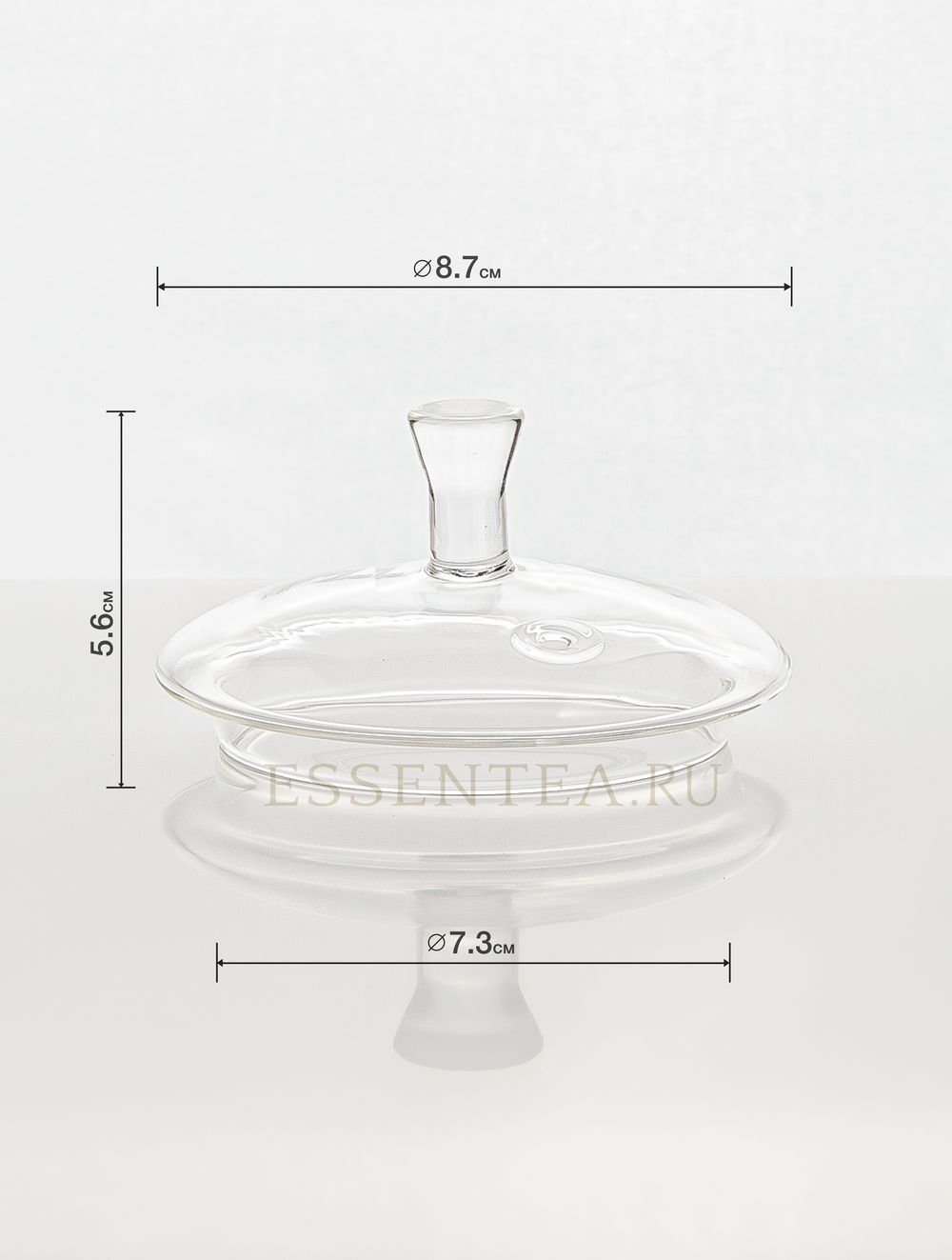 Крышка стеклянная для чайника 1200 мл (размер L ) серии "Венши"