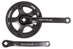 Система HDL GS-S156 1/2x3/32"x34T, стальные шатуны 170 мм, под квадрат, резьба 9/16", защита звезд: черный пластик c лого TECH TEAM FC-GS-S156-34/170-B, 34886