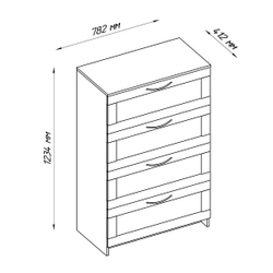 Сириус Комод 4 ящика