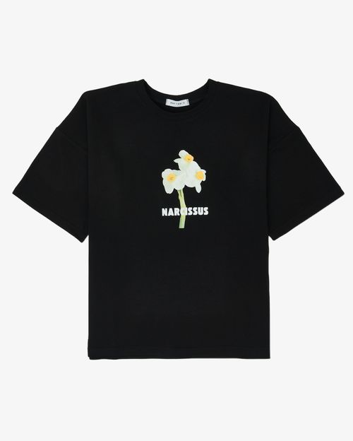 Футболка One Two Narcisus черная