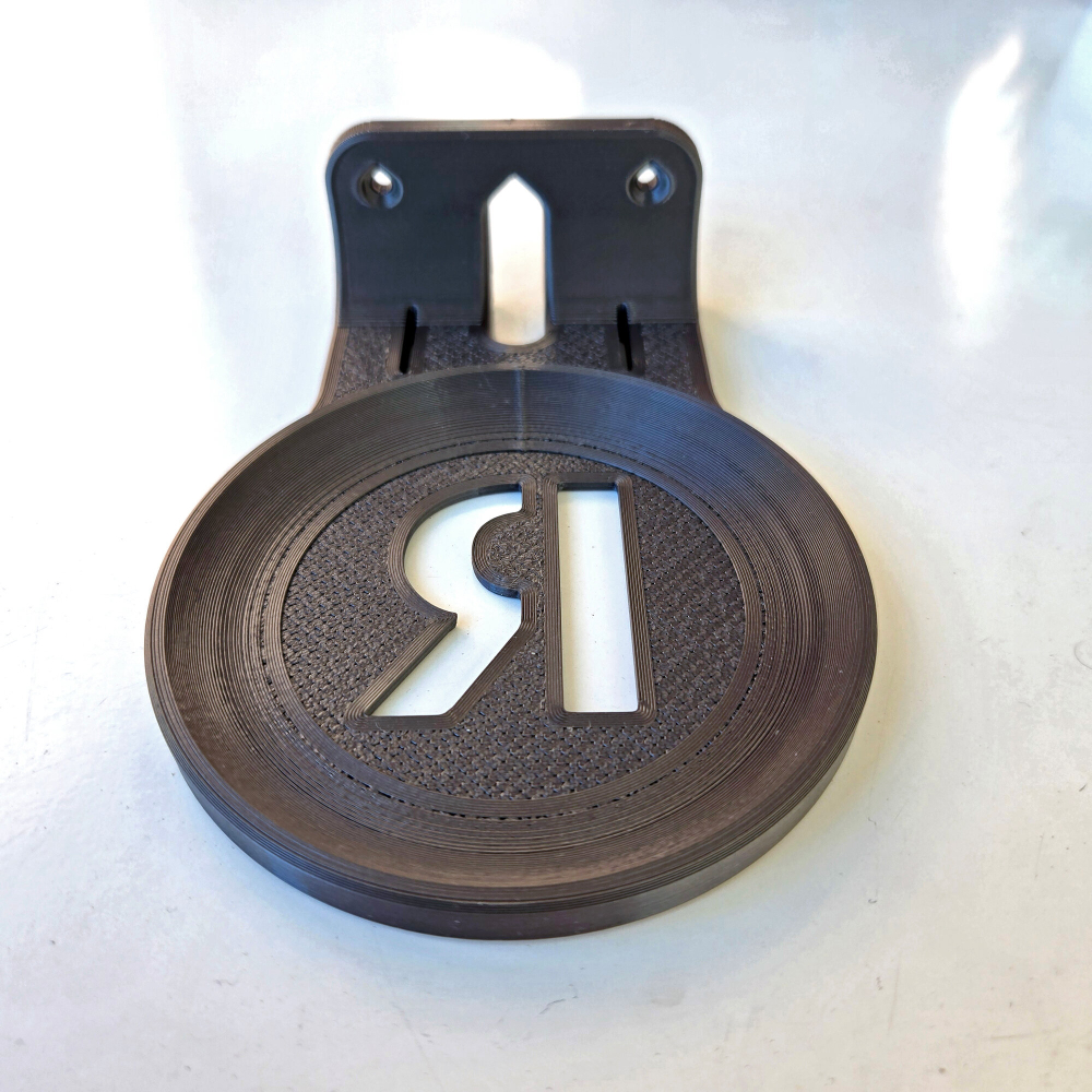 Настенный кронштейн-полка для Яндекс станций (Алиса) МИНИ 3, серый, 3D печать, для модели YNDX-00027