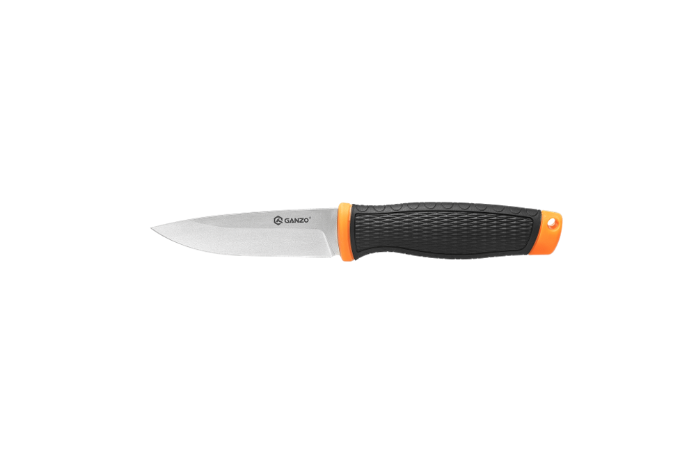 Нож Ganzo G806 черный c оранжевым, G806-OR