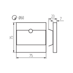 Cветильники для лестниц с датчиком движения KANLUX TERRA LED PIR CW