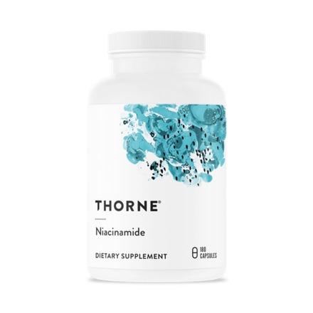 Thorne Research, Витамин B3 Ниацинамид, Niacinamide, 180 капсул
