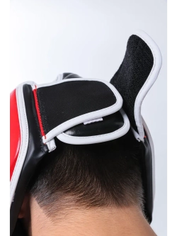 Соревновательный аккредитованный шлем из эко кожи