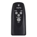 Вентилятор напольный Marta MT-FN2557A, чёрный/красный