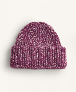 Oysho Вязаная шапка в крапинку, бургунди