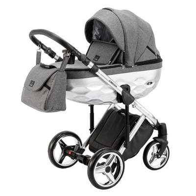 Детская универсальная коляска Adamex Chantal STAR - 3 (2в1) Ткань БЕЗ блёсток