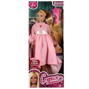 Кукла 29 см София plus size, руки и ноги сгиб, акс, кор КАРАПУЗ1