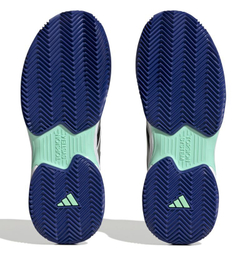 Женские Кроссовки теннисные Adidas CourtJam Control W Clay - core black/silver metallic/pulse mint