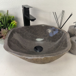 Раковина из речного камня RS-65436 42*37*14 0856