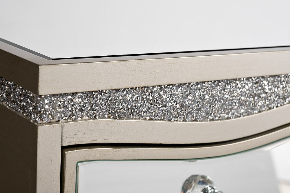 KFG127 Столик туалетный 5 ящ. отделка зеркальная 120*45*79см