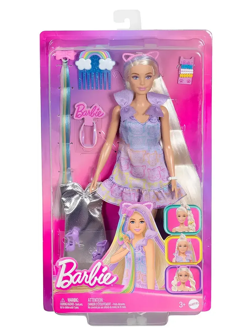 Кукла барби JCT72 «Волосы Play» Блондинка