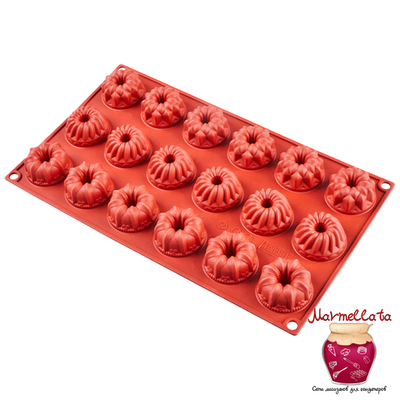 Форма силиконовая "ГЕОРГИНЫ МИНИ" 18 фигур, d 40 h 25 мм