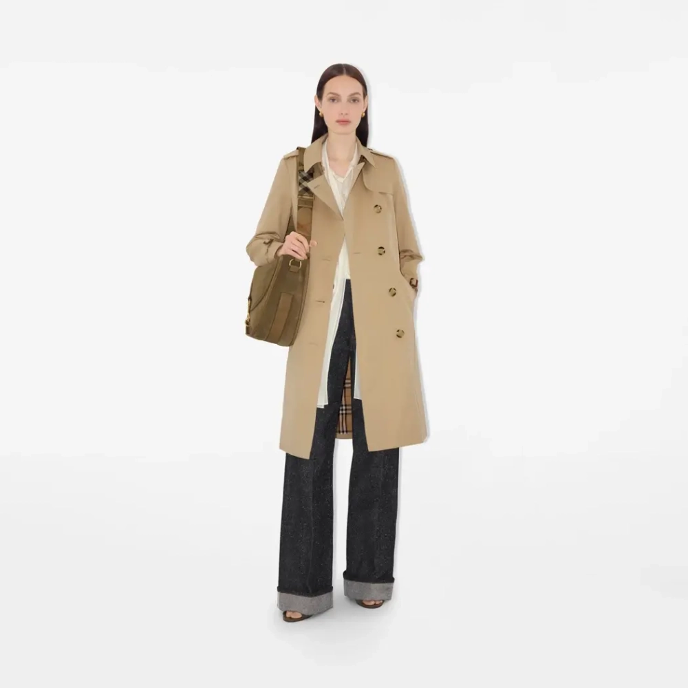 Длинный тренч Chelsea Heritage с подкладкой Burberry Check