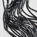 Гематин (гематит), разделитель многогранник 3мм, оттенок "Gun Metal"