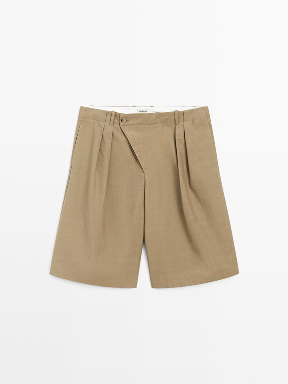 Massimo Dutti Бермуды с перекрестной застежкой - STUDIO, хаки