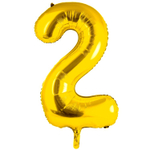 Фольгированные цифры в золотом цвете 66 см / 102 см