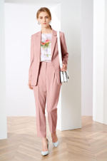 3818 Брюки женские (дымчато-розовый)