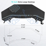 Стол компьютерный (для геймеров) EUREKA ERK-AED-E70B-V4