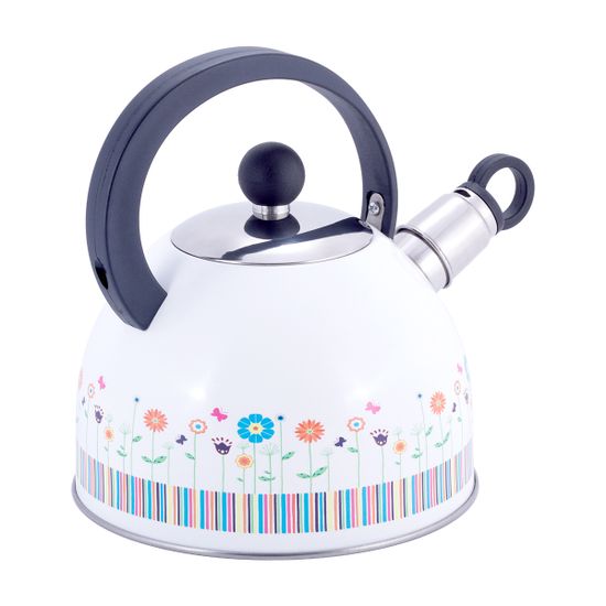 Чайник 1,8 л. из нержавеющей стали со свистком Kamille KM-1079 и нейлоновой ручкой