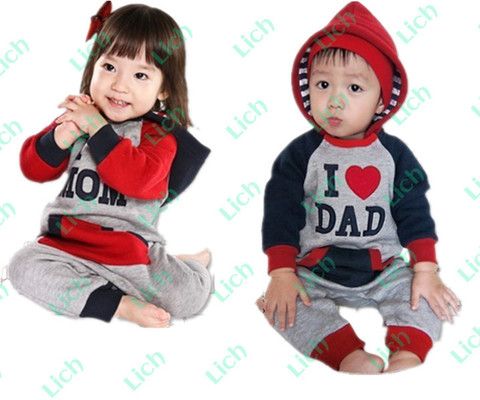 Комбинезон I Love Mom/I Love Dad