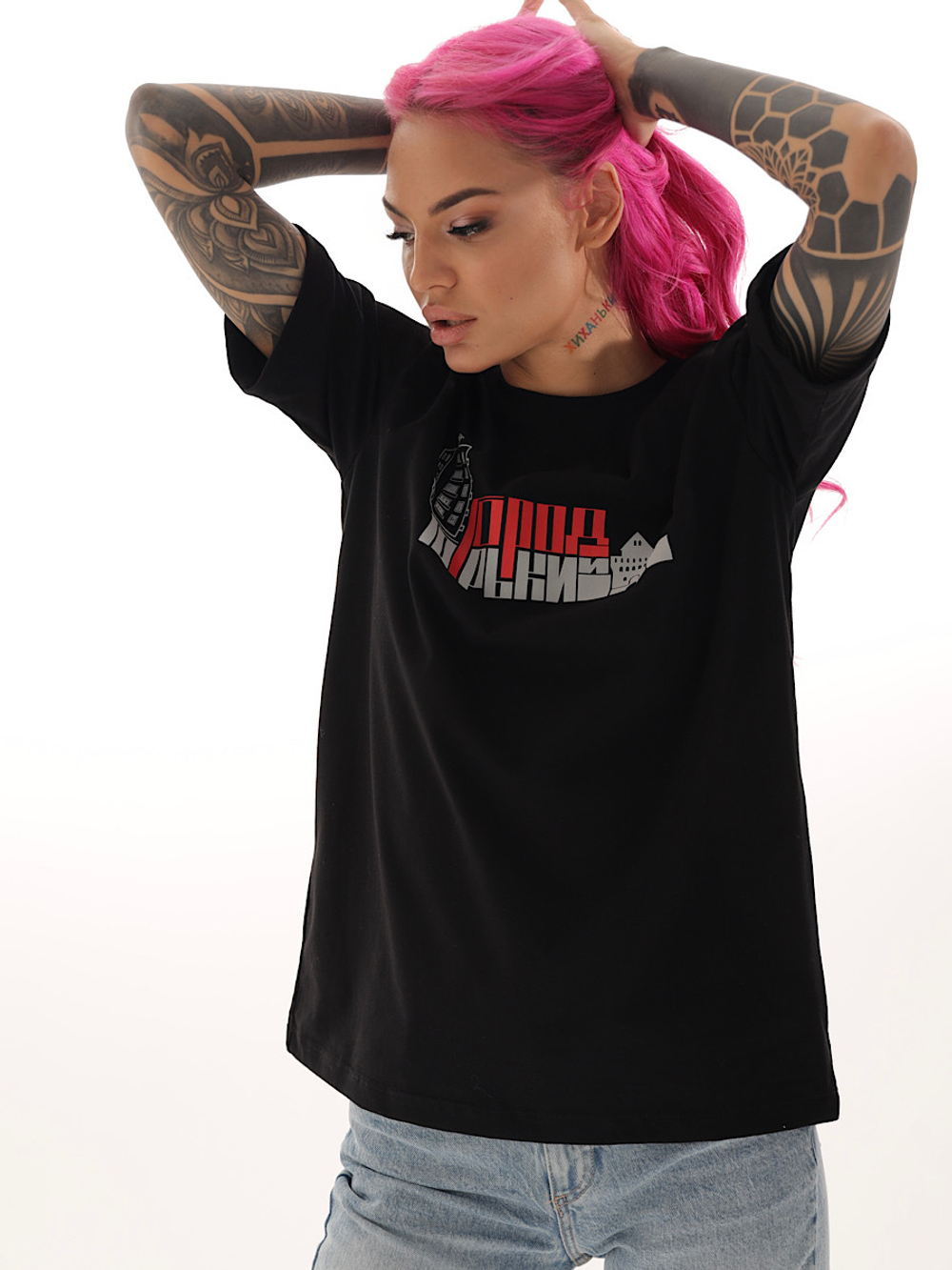 Футболка здания кремль Город Горький черная