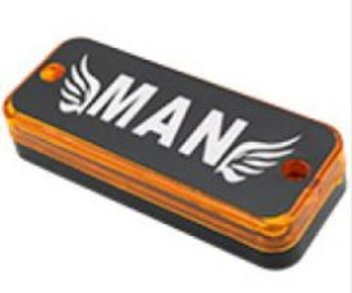 Фонари габаритные боковые 12-24V "MAN" желтый свет 1.6w 10*4*1.7см (кт4шт) BD-7162-YELLOW MAN