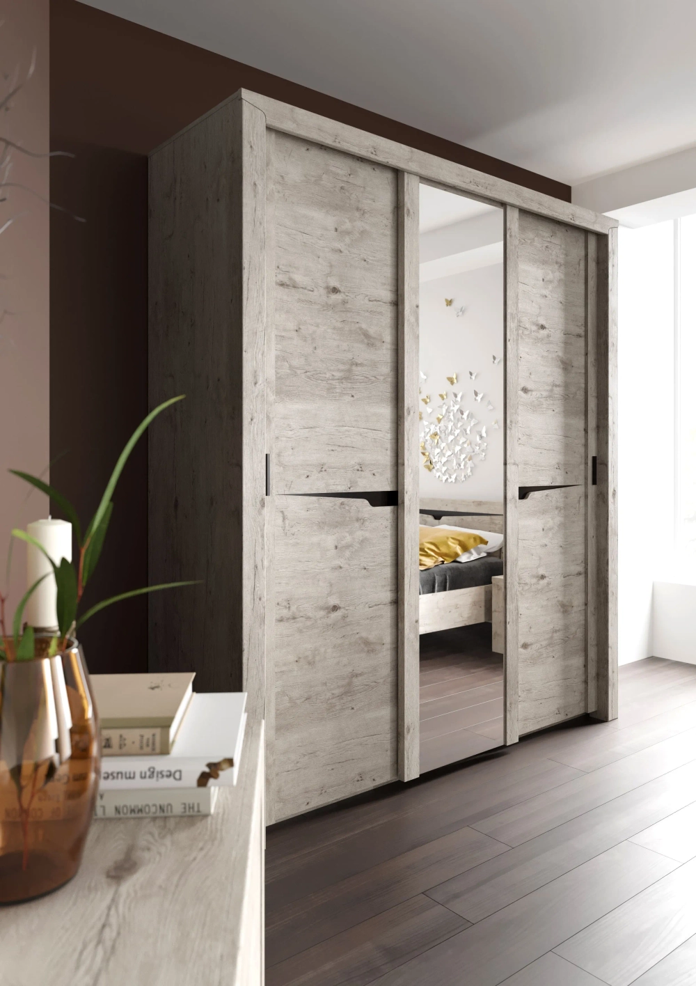 Спальный гарнитур "Соренто" композиция #2 Дуб бонифаций/Дуб стирлинг