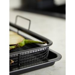 Противень для запекания с решеткой-гриль Roast Masters, 36х45 см, черный