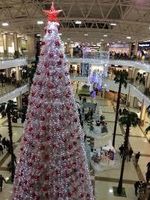 Уличная елка каркасная "Уральская белая" (белая пвх) 18 м