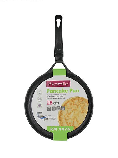 Сковорода блинная 28 см. из литого алюминия Kamille КМ-4476 с мраморным покрытием
