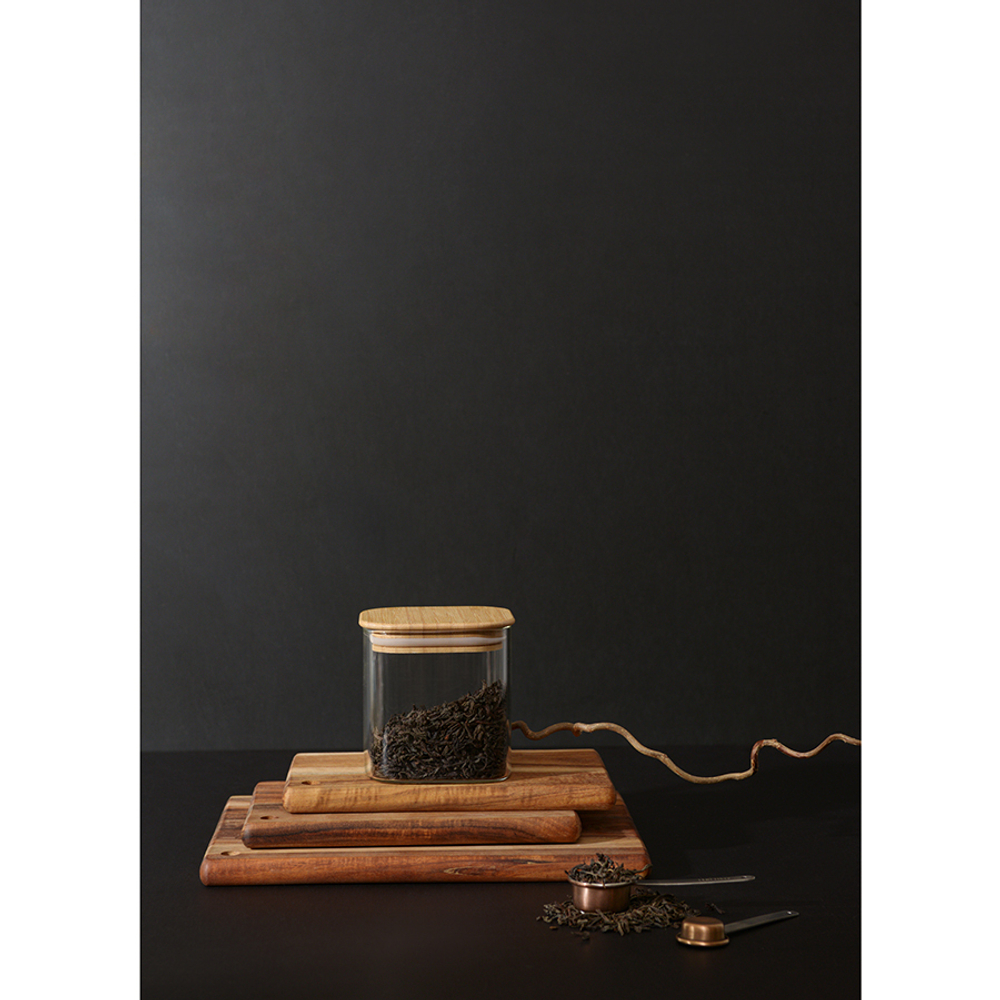 Банка для хранения 800мл Smart Solutions с крышкой из бамбука