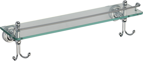 31007  Полка стеклянная GANZER  (10/1шт)