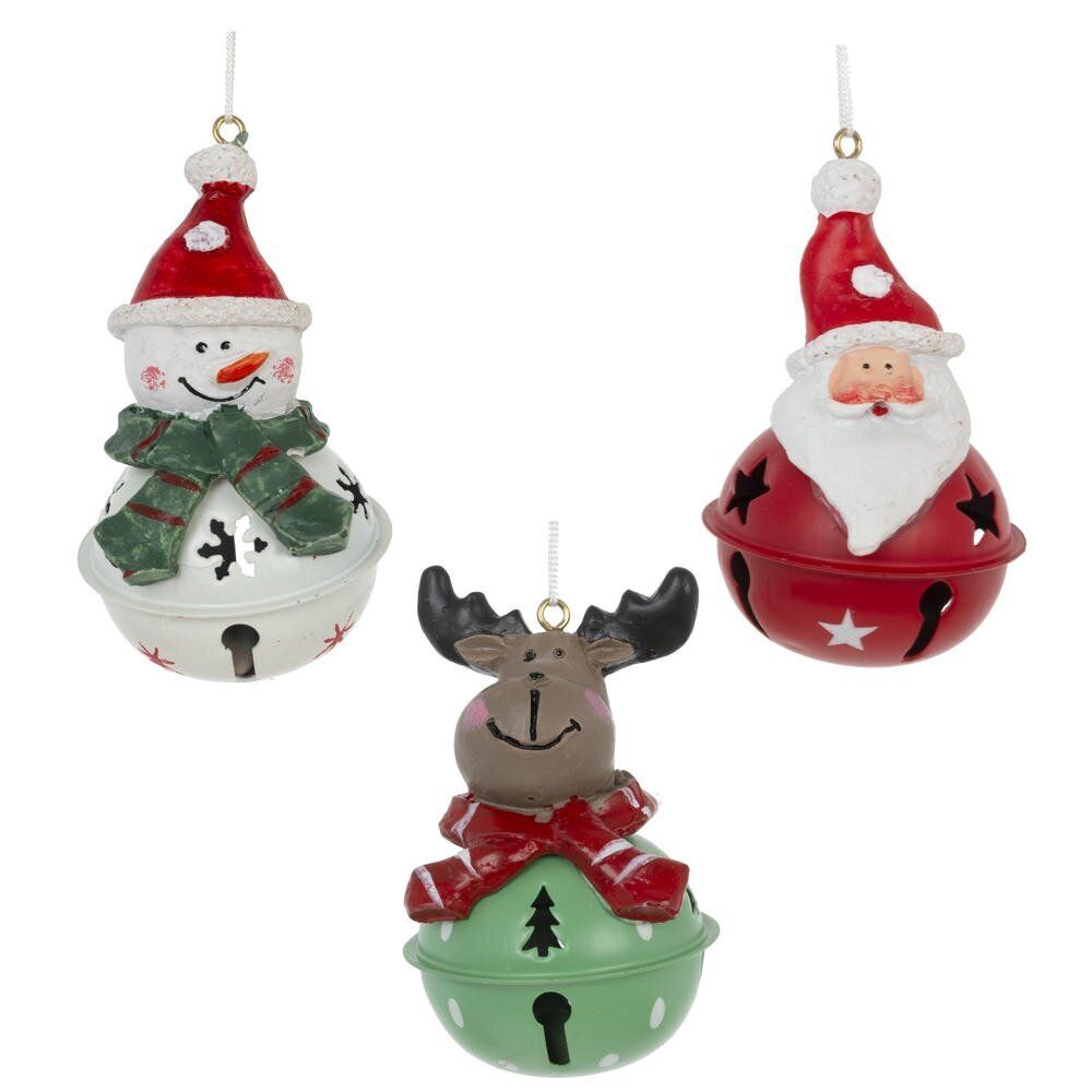 GAEM Изделие декоративное подвесное "Бубенчик", L5 W5 H8,5 см, 3в.